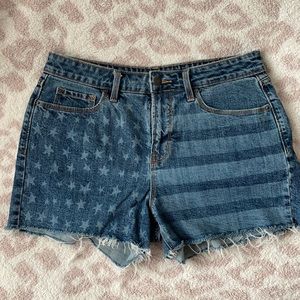 Old Navy Americana jean shorts Stars and Stripes
